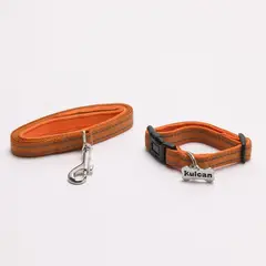 KULCAN - Correa y Collar para Perro 100% Poliéster