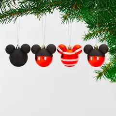 DISNEY - Bola de Navidad Disney: Mickey Set x4 16 cm