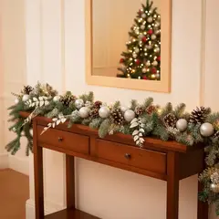 MICA - Guirnalda Navideña Verde Pino 180 cm