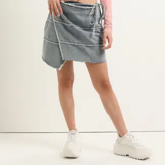 DAHLA - Falda Mini para Mujer de Algodón