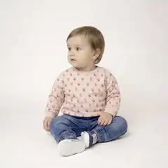 YAMP - Saco Con capucha para Bebé niña con Estampado Manga larga