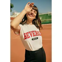 SYBILLA - Camiseta Manga corta Algodón orgánico Mujer