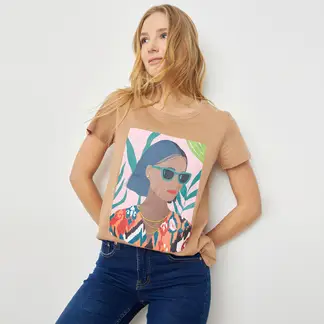 UNIVERSITY CLUB - Camiseta Manga corta Algodón orgánico Mujer