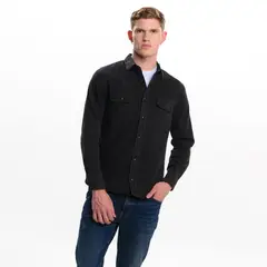 DENIMLAB - Camisa de jean Hombre Manga larga Slim de Algodón