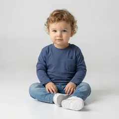 YAMP - Camiseta para Bebé niño Casual Manga larga de Algodón