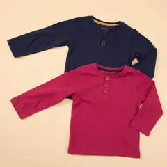 YAMP - Pack de 2 camisetas para bebe niño