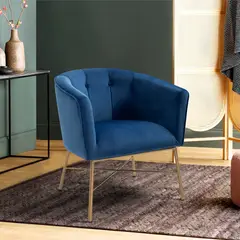 BASEMENT HOME - Poltrona de Sala Moderna en Tela Falette 73 x 68 x62 cm