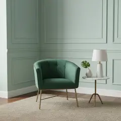 BASEMENT HOME - Poltrona de Sala Moderna en Tela Falette 73 x 68 x62 cm