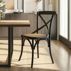 ROBERTA ALLEN - Set X2 Silla de Comedor Moderna en Madera