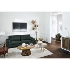 BASEMENT HOME - Mesa Auxiliar Moderna Redonda en Madera Adrick 50 x 50 x 48 cm - 0% Interés a 3, 6 o 12 Cuotas Pagando con tu CMR Banco Falabella