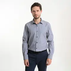 BASEMENT - Camisa Hombre Manga larga de Algodón