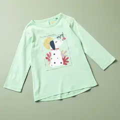 YAMP - Camiseta con Estampado manga larga para Bebe niña