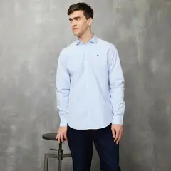 WOLF & HANK - Camisa Hombre Manga larga Slim de Algodón