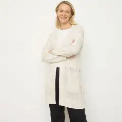 NEWPORT - Cardigan Mujer Tejido de Algodón