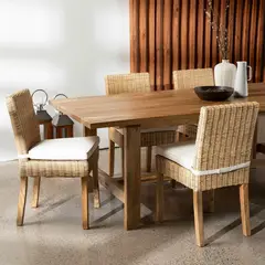 BASEMENT HOME - Set X2 Silla de Comedor Exterior y Terraza o Jardín en Ratán Sintético Atacama 87 x 55 x 47 cm - 0% Interés a 3, 6 o 12 Cuotas Pagando con tu CMR Banco Falabella