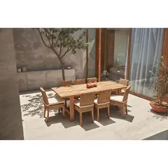 BASEMENT HOME - Mesa de Comedor Rectangular para 6 Personas en Madera Atacama 220 x 100 x 76 cm - 0% Interés a 3, 6 o 12 Cuotas Pagando con tu CMR Banco Falabella