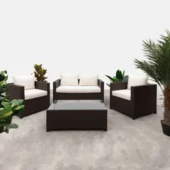 MICA - Juego de living de terraza Sardegna 4 puestos - 0% Interés a 3, 6 o 12 Cuotas Pagando con tu CMR Banco Falabella