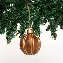 MICA - Bola Decorativa Madera 8 x 8 cm