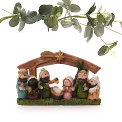 MICA - Pesebre de Navidad 22x5x14 cm