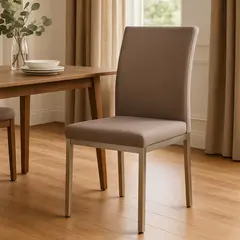 BASEMENT HOME - Set X2 Sillas de Comedor en Poliéster (Incluye 2 Sillas) Positano 100 x 52 x 46 cm - 0% Interés a 3, 6 o 12 Cuotas Pagando con tu CMR Banco Falabella