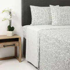 MICA - Sábanas de Algodón 180 Hilos para cama Sencilla, Doble, Queen y King. Juegos de Sábanas Estampadas y Suave