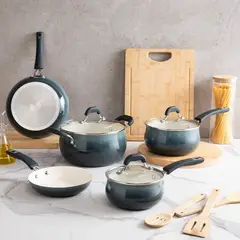 OSTER - Juego de Ollas Cerámica 8 Piezas