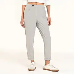 SYBILLA - Pantalón Recto Mujer Tiro alto