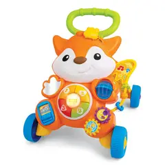 WINFUN - Caminador Interactivo de Zorro, a Partir de los 12 meses, Necesita Pilas -