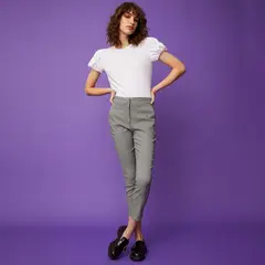 BASEMENT - Pantalón Skinny Mujer Tiro medio