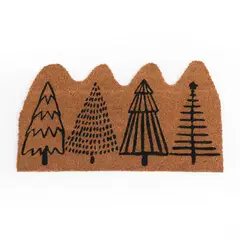 MICA - Tapete Decorativo para Entrada de Árboles Navidad