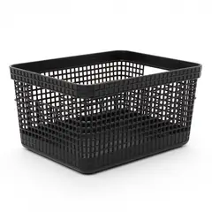 OU - Cesta Organizadora con Tapa Multiusos Polipropileno 19 x 29 cm. Cesta de Ropa. Cesta Organizadora de baño Mica