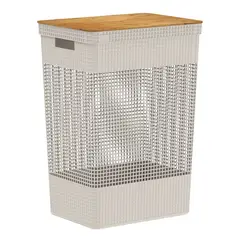 OU - Cesta de Ropa con Tapa de Polipropileno 59.2 x 39 cm Mica