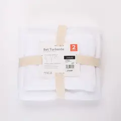 MICA - Toalla de cuerpo 280 g Set Turbante