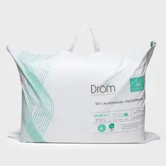 DROM - Set X2 Almohada en Memory Foam, Firme 40 x 60 cm