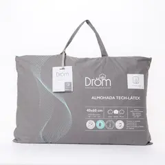 DROM - Almohada de Látex Hipoalergénicas, Firmeza Media Tech Látex 40 x 60 cm