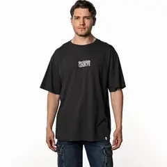 DENIMLAB - Camiseta Hombre Manga corta con Estampado de Algodón