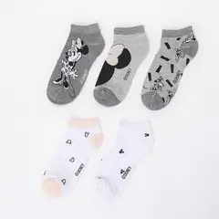 DISNEY - Medias Mujer Invisible Pack de 5