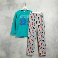 FEDERATION - Pijama para Niño 2 piezas con Estampado Cintura elásticada Manga larga