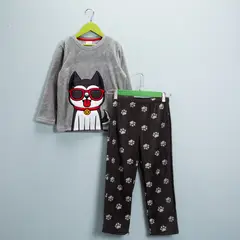 YAMP - Pijama para Niño 2 piezas con Estampado Cintura elásticada Manga larga