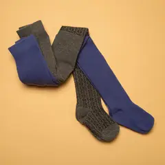 YAMP - Pack de 2 pares de Medias para Bebé niña en Algodón