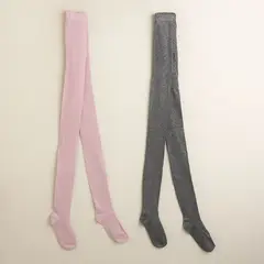 ELV - Pack de 2 pares de Medias Niña en Algodón