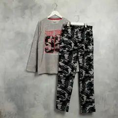 FEDERATION - Pijama para Niño 2 piezas con Estampado Cintura elásticada Manga larga