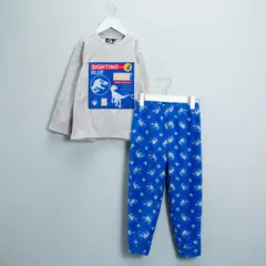 JURASSIC WORLD - Pijama para Niño 2 piezas con Estampado Cintura elásticada Manga larga