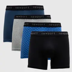 NEWBOAT - Boxers Hombre Pack de 4 de Algodón