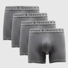 NEWBOAT - Boxers Hombre Pack de 4 de Algodón