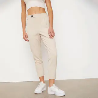 SYBILLA - Pantalón Recto Mujer Tiro alto