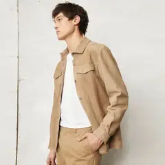 WOLF & HANK - Chaqueta de cuero Hombre