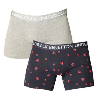 BENETTON - Boxer Hombre Pack de 2 de Algodón