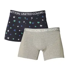 BENETTON - Boxer Hombre Pack de 2 de Algodón