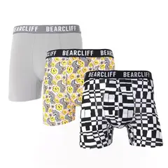 BEARCLIFF - Boxer Hombre Pack de 3 de Algodón